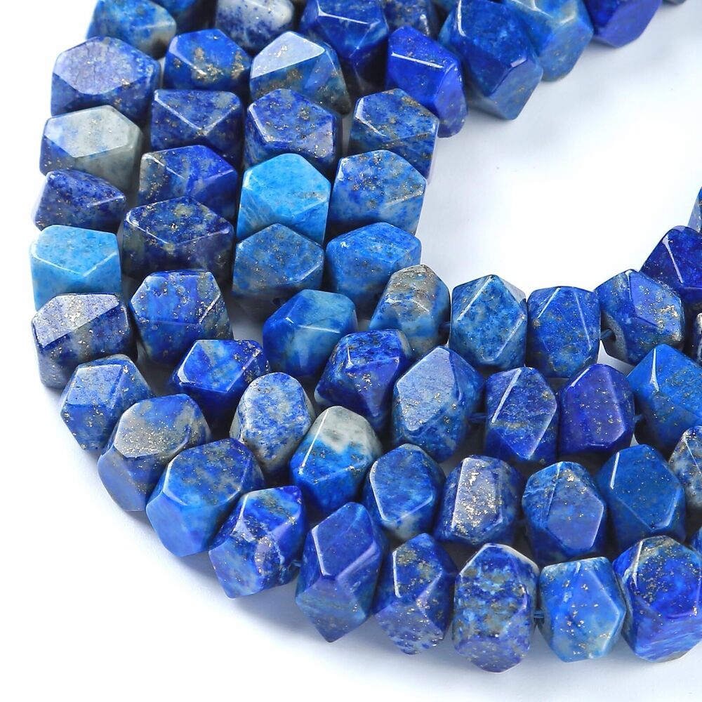 5689 6x11MM 50PCS Lapis Lazuli Gemstone Natural Beads 15 Inch Irregular